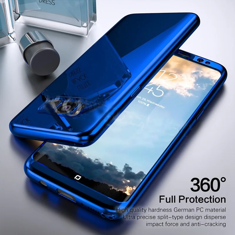 Mirror Case For Samsung Galaxy S8 S10 S9 Plus s10e s7 Edge Plating Thin Cover Note 9 8 S7 S10Plus Bling Cases | Мобильные телефоны
