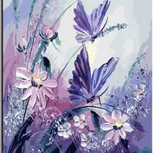 21156 бабочки-сделай сам Раскраска по номерам