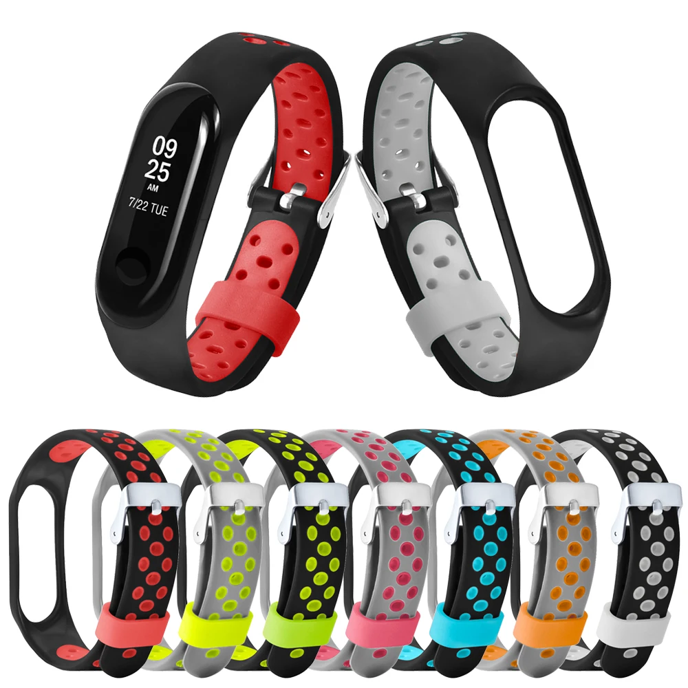 Для Xiaomi mi Band 3 4 mi band 3 Bracelet ремешок для смарт-часов силиконовый спортивный ремешок на запястье сменный ремешок для Xiaomi mi Band 3