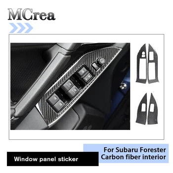 

MCrea Car-styling Interior Window Control Panel Button Covers Protective Stickers For Subaru Forester 2018 2017-2013 Accessories