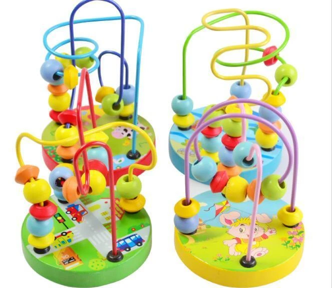 de madera Diversión para niños pequeños coloridos mini alrededor de de madera Diversión para niños pequeños coloridos mini alrededor de
