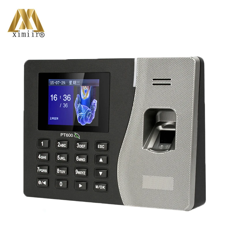 

Biometric fingerprint recognition PT600 time attendance cheapest finger print time clock with free software