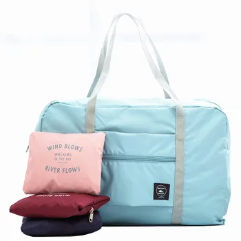 

Waterproof Nylon Travel Bags Women Men Large Capacity Folding Duffle Pouch Tote Organizer Packing Cubes Luggage Girl Weekend Bag