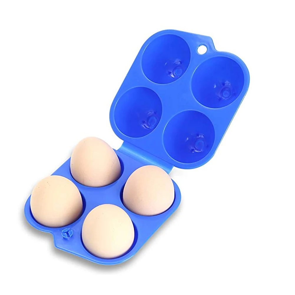 1 шт. лоток для яиц ударопрочный портативный 4 сетки складной пластиковый контейнер для яиц кейс держатель для хранения на открытом воздухе случайный цвет