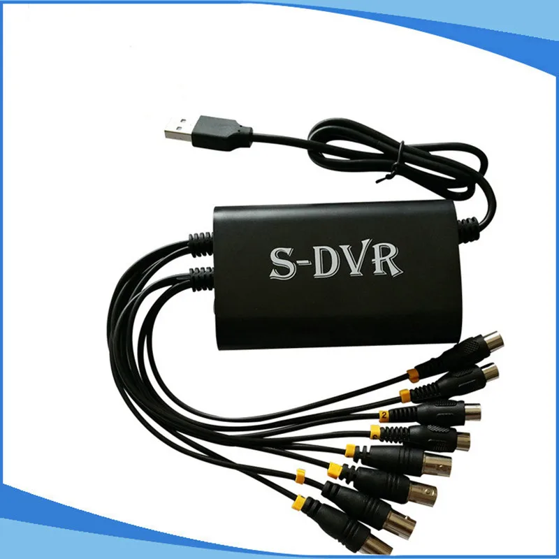 

USB 2.0 4CH Video Audio Capture Adapter 4 channel CCTV DVR Card For PC Laptop