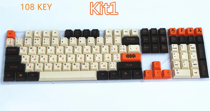 Крутой Джаз 108/125 PBT толстый Keycap сублимированный краситель Японский Русский корейский макет Cherry MX Переключатель для механической игровой клавиатуры