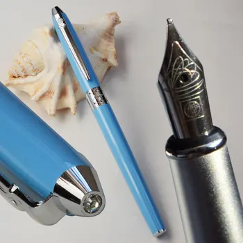 

PICASSO 605 BLUE FINE NIB FOUNTAIN PEN BLACK WHITE 3 COLORS FOR CHOOSE OFFICE BUSINESS BEST GIFT CAN ORDER ORIGINAL BOX