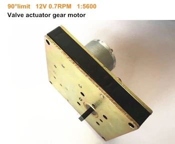 

Valve actuator gear motor 90-degree limit 12V 0.7RPM 1:5600 (High torque and low speed)