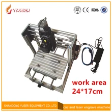 CNC 2417 GRBL control Diy high power laser engraving CNC machine,3 Axis pcb Milling machine,Wood Router laser and cnc double use