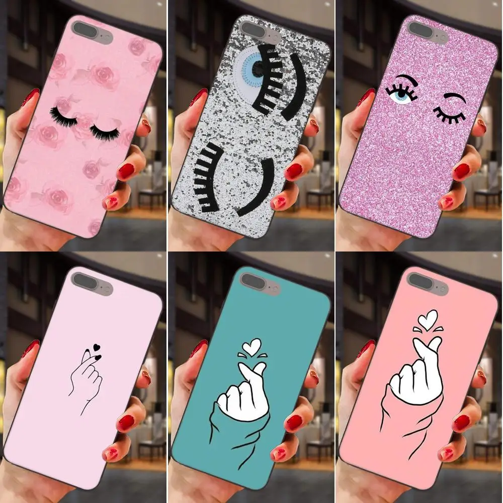 

Cute Phone Cases For Samsung Galaxy Note 4 8 9 S3 S4 S5 S6 S7 S8 S9 S10 Edge Plus Lite I9080 G313 Fashion Chiara Ferragni Eyes
