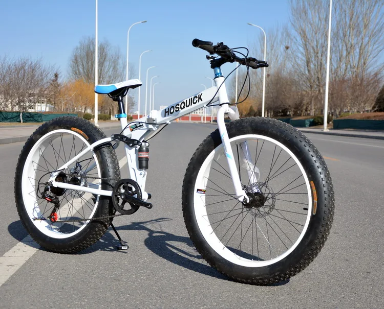 Flash Deal New brand 4.0 wide fat tire downhill mountain beach snow bicycle outdoor sport 20/26 inch 27 speed folding bike 10 Flash Deal New brand 4.0 wide fat tire downhill mountain beach snow bicycle outdoor sport 20/26 inch 27 speed folding bike 10