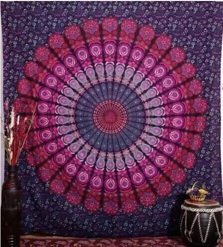 

2017 Wall Hanging Beach Throw Hot Round Mandala Indian Hippie Boho Tapestry Towel Mat Blanket