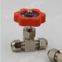 Трубка OD 12 мм игольчатый клапан никелированный латунный штекер