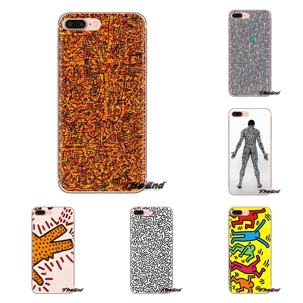 Для Huawei G7 G8 P7 P8 P9 P10 P20 P30 Lite Mini Pro P Smart Plus 2017 2018 2019 мягкая сумка с принтом Keith Haring Works |