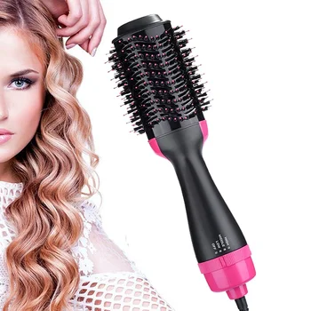 

1000W One Step Hair Dryer Brush 2 In 1 Negative Ion Hair Dryer Volumizer Electric Hair Curler Straightener Hot Air Hair Brush
