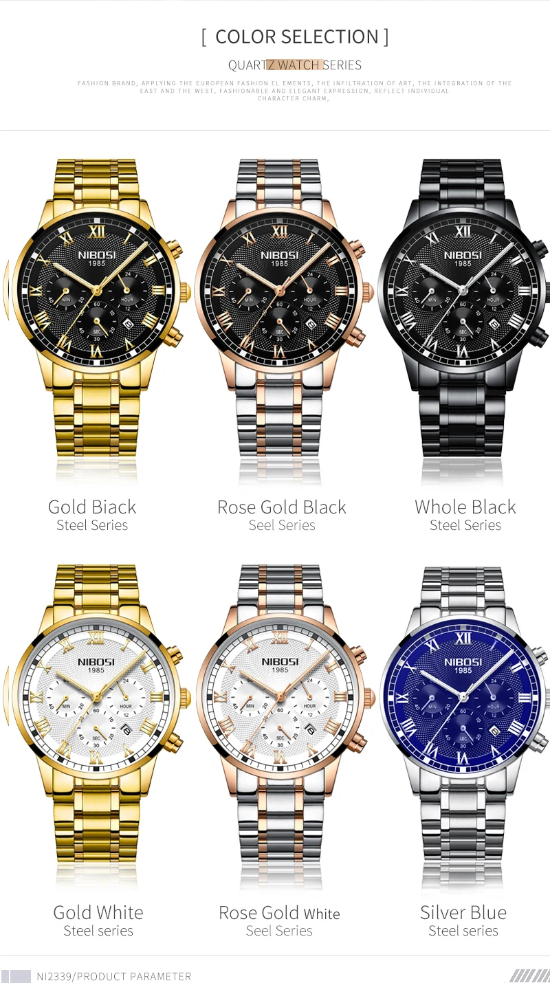 Mens Watches Top Brand Luxury Automatic Mens Watch Minimalist Watch Men Waterproof Male Watch Sports Male Watch Luxury NIBOSI    (3)