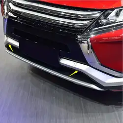 Для Mitsubishi Eclipse Cross 2018 автомобильные аксессуары Передняя Нижняя решетка бампера литья отделка ABS матовые автомобильные аксессуары