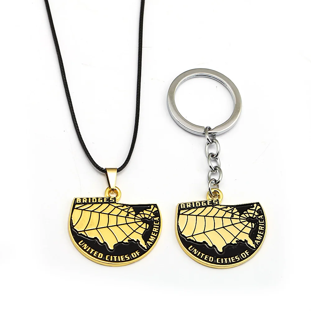 

New Game Jewelry Keychain Death Stranding Statement Necklace Pendants Keyring For Men Choker Accessory
