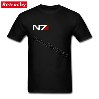 

Wholesale Prices Mens Vintage mass effect n7 T Shirts Short Sleeves Custom Made Tees Shirts Boy Oversize T-shirt