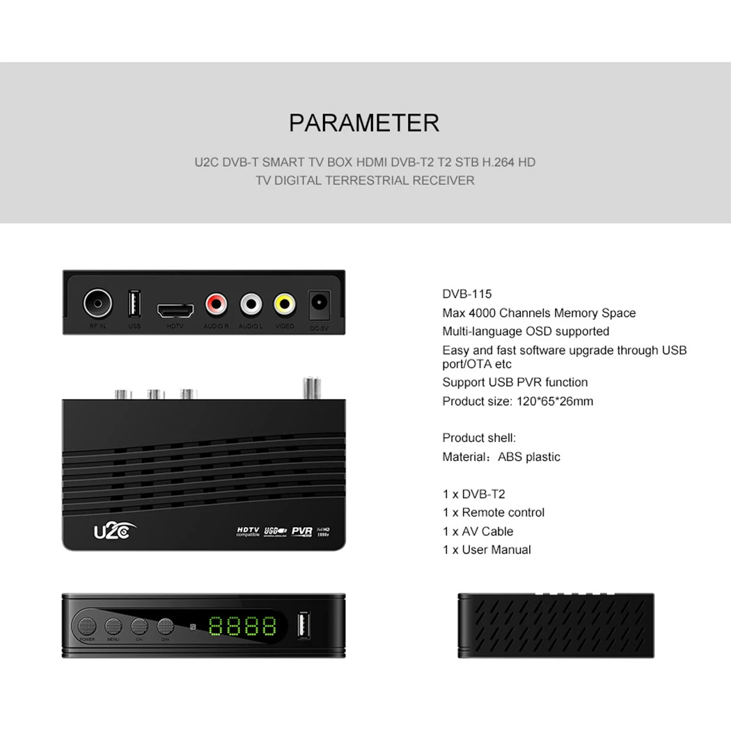 U2C dvb-t2 tv tuner тв приставка dvb t2 для России тюнер dvb t2 Wifi receiver dvb-t2 vga приставка для цифрового тв iptv HD TV Box dvb-c тюнер Служба поддержки Dolby AC3