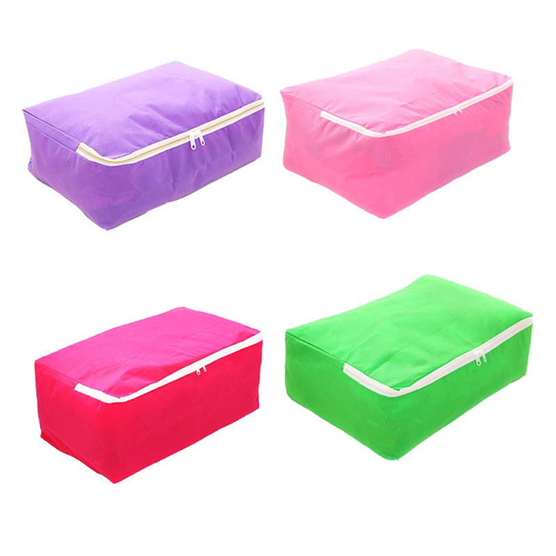 Quilt Pillow Storage Bag Non woven Fabric Storage Bags Portable Folding