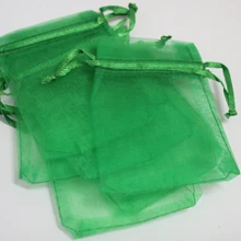 100 шт./лот лес зеленый цвет органза Сумки 30x40 см свадебный подарок мешок ювелирные изделия и чехлы