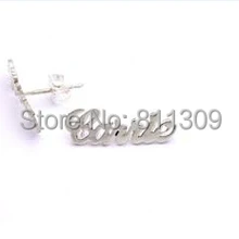 Пользовательское имя Серьги стерлингов Серебряные серьги