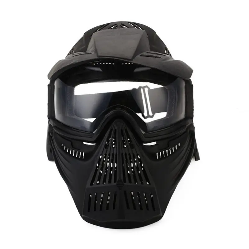 Тактическая наружная маска для объектива полное лицо дышащая Cs охотничья Военная армейская страйкбольная защитная маска аксессуары- черный#8
