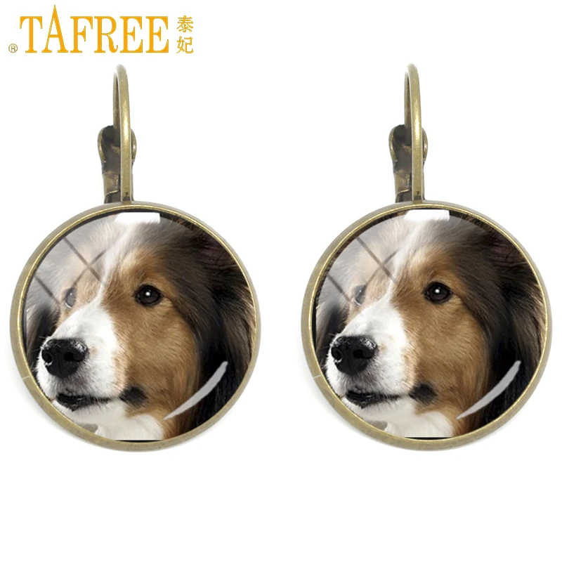 TAFREE античная бронза женские серьги в виде собаки шнауцер корги|clip earrings|earrings