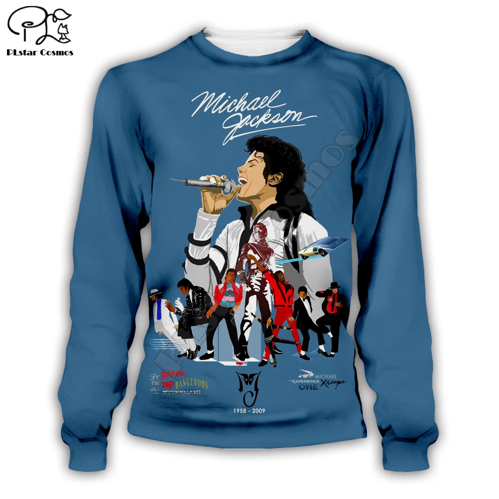 PLstar Cosmos Michael Jackson 3D Printed Hoodie/Sweatshirt/Jacket/Mens Womens hip hop apparel Drop shipping