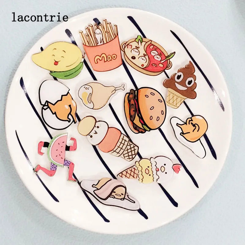1 PCS Delicious font b Food b font Shaped Badges Series 2 Free Shipping Cartoon font