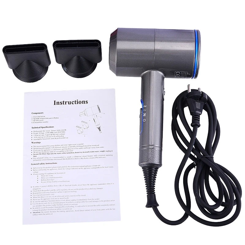 

1000W Strong Power Hair Dryer Household Hair Blow Dryers Constant Temperature Control Negative Air Brush Dryers For Travel
