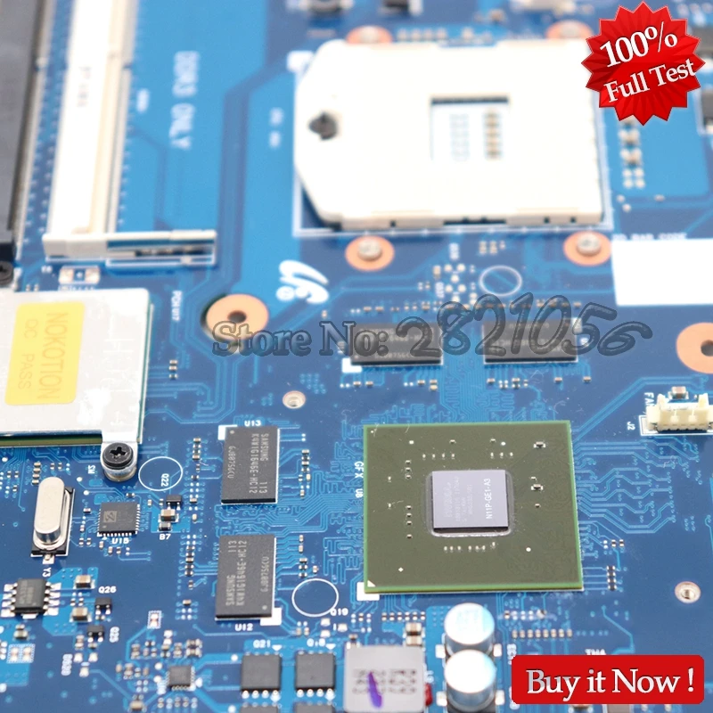 NOKOTION Laptop Motherboard For Samsung R580 Mainboard HM55 GT330M 1GB BA41-01175A BA92-06130A BA92-06133A BA92-06133B