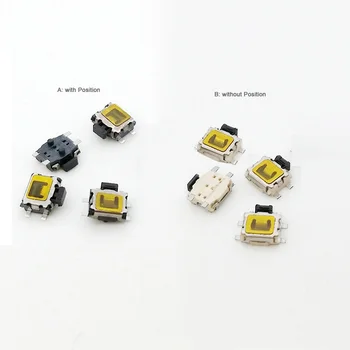 

100pcs/lot 3.5*3.5mm 4-pin Push Button Switch Micro Switch Tact Switch with Position 3.5x3.5 mm TS-015B