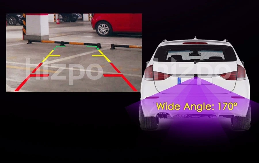 Автомобильная парковочная камера заднего вида с HD ночными светодиодными лампами для DVD Резервное копирование заднего вида камера с парковочной линией+ шестиметровый провод