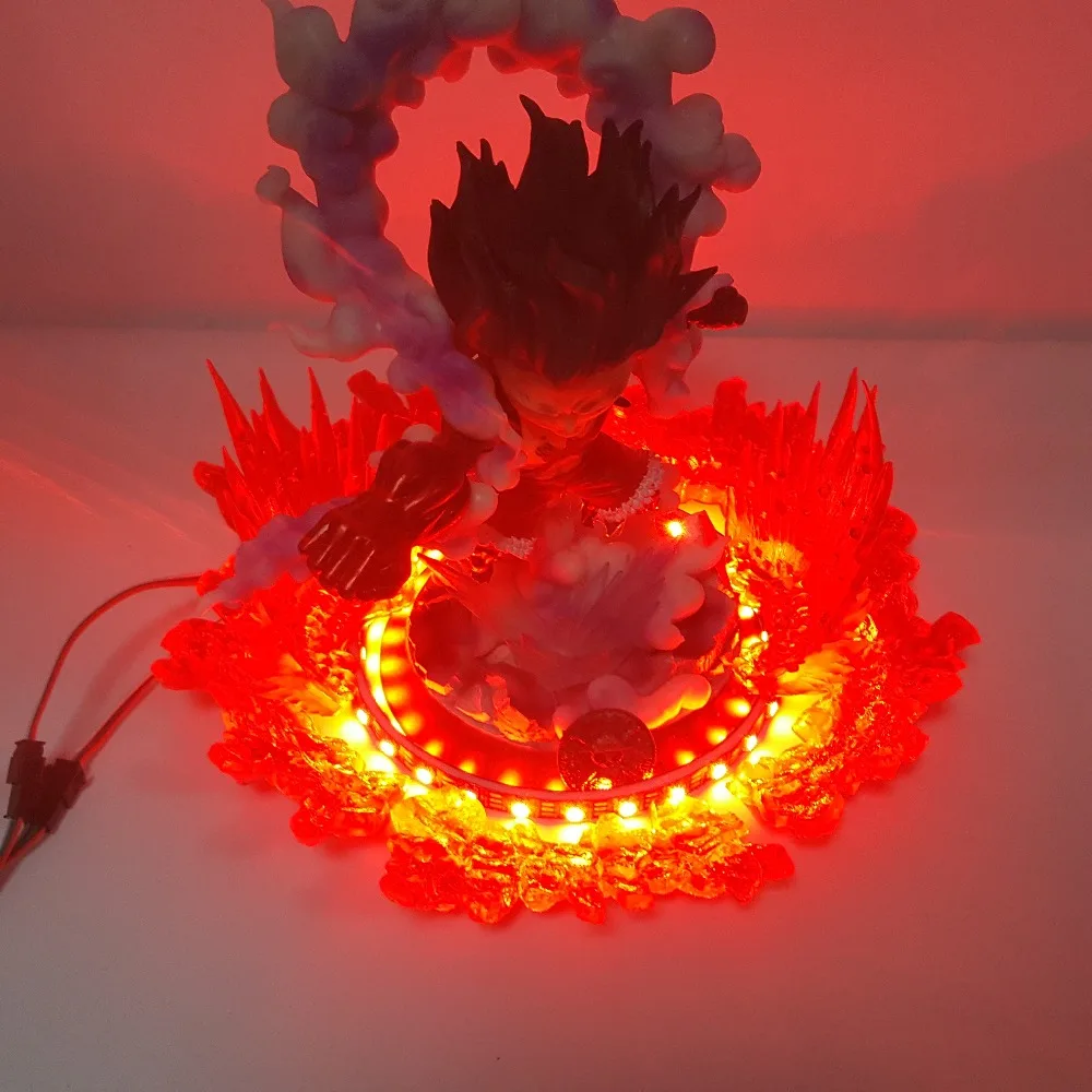 Luzes da Noite Lâmpada de Controle Mudando para o Quarto Peça Lampara Luffy Engrenagem 4 Snakeman Led Anime Remoto Cor Uma 6 led luzes da noite uma peça anime