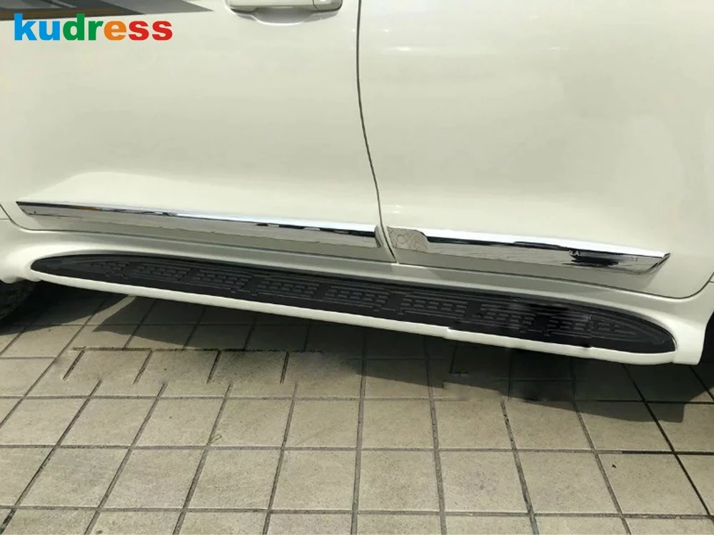 

Accessories For Toyota Land Cruiser 2016 ABS Chrome Door Side Line Garnish Body Moulding Cover Protective Trim Car Styling 4pcs