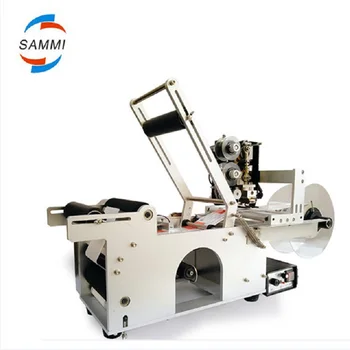 

semi automatic Beverage Bottle Adhesive Labeling Machine with date stamper