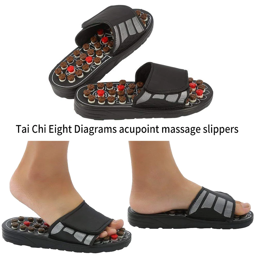 Rotatable Foot Massage Slipper Acupuncture Therapy Massager Shoes For Foot Acupoint Activating Reflexology Feet Care Massageador