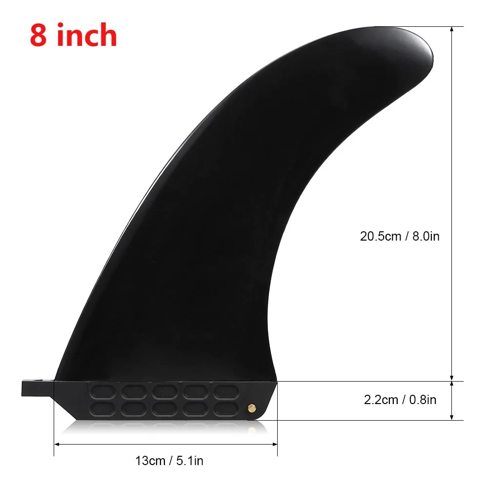 SUP одно плавник центральное ребро нейлон Лонгборд доска для серфинга Paddleboard Fin 6,5 ''/7,5''/8 ''/9''/10 ''ласты для серфинга - Цвет: 8 inch