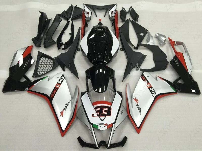Plastic Fairings RS4 RS125 2012 - 2015 Silver Black Body Kits for Aprilia 125 13 12 2014 | Автомобили и мотоциклы