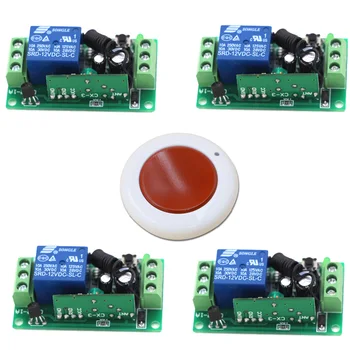 

12V 24V RF Wireless Remote Control Switch 9V 10A Remote Controller 1CH Receiver Module Transmitter 315Mhz/433Mhz