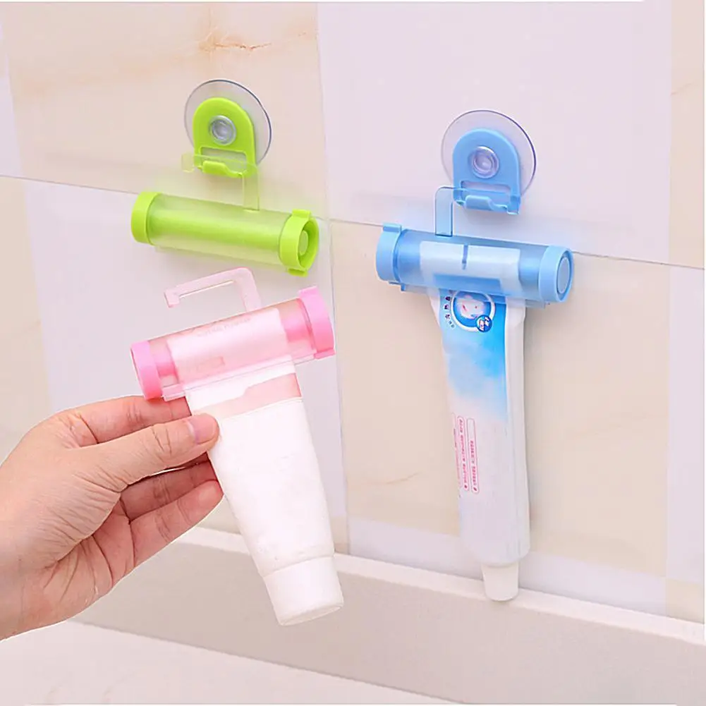 Rolling Tube Toothpaste Squeezer Holder Convenient Toothpaste Dispenser Tube Partner Sucker Hanging Holder Bathroom Accessories Rolling Tube Toothpaste Squeezer Holder Convenient Toothpaste Dispenser Tube Partner Sucker Hanging Holder Bathroom Accessories