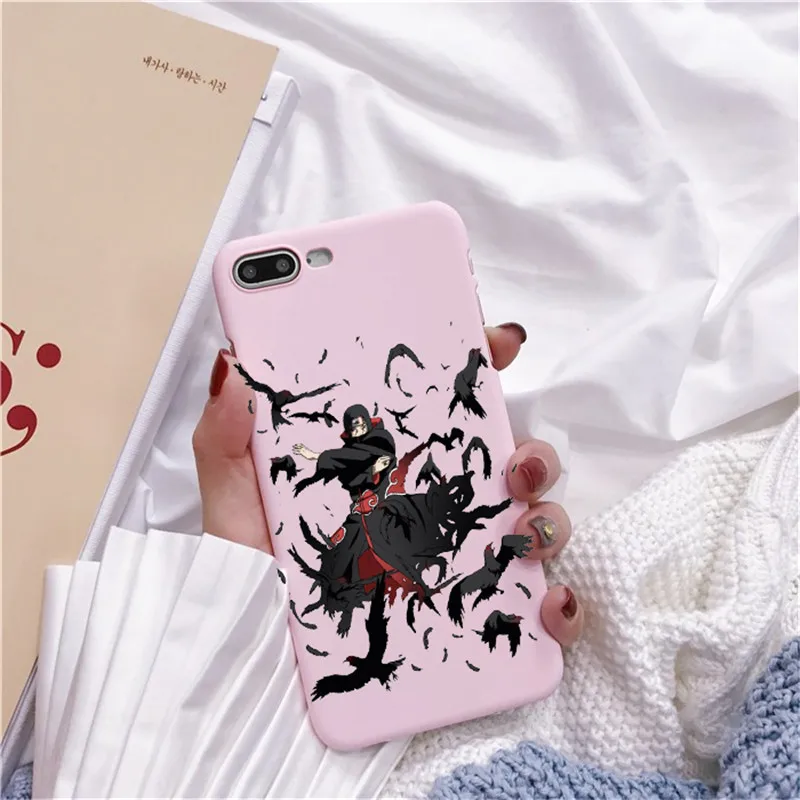 Moda alvio Caso Аниме Наруто для iPhone 7 8 X XR Plus 6 6 s Plus Capa TPU Macio Dos Desenhos Animados Caso de Telefone Coque - Цвет: TPU