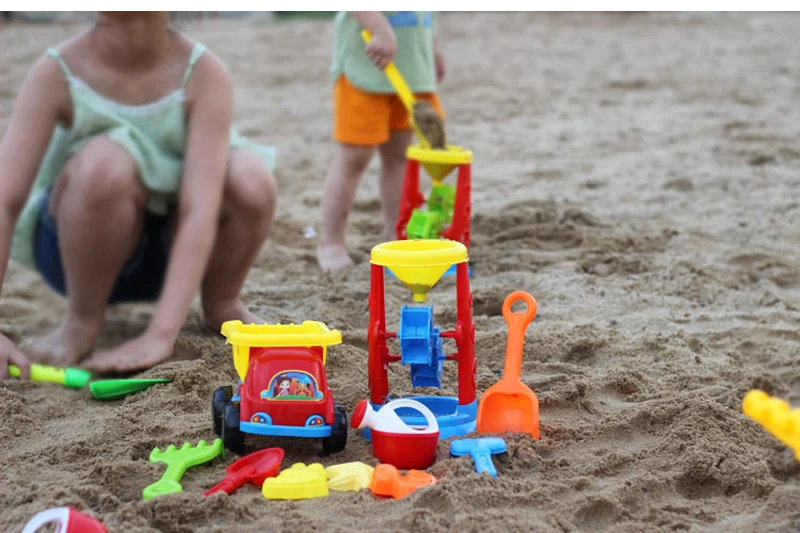 MYHOESWD летние детские пляжные игрушки песчаник колеса полива открытый пляж играть в ванну игрушки для детей игрушки инженерное транспортное средство дети