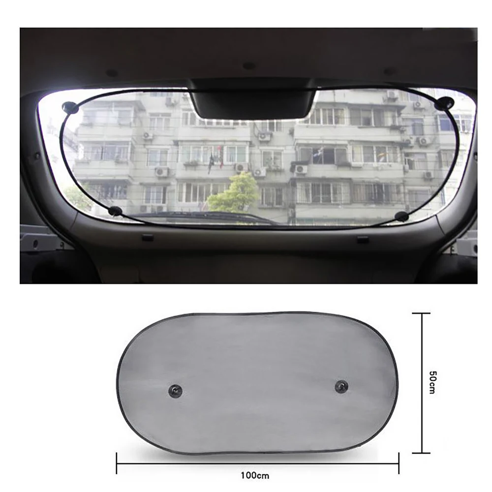 AutoCare 100*50CM Black Side Car Sun Shades Rear Window Sunshades Cover