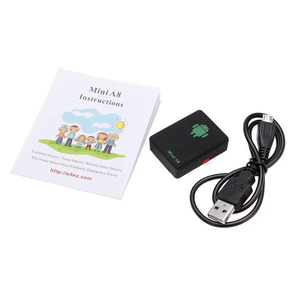  A8 Mini Globale GPS Locator Plotter GSM/GPRS quad-band-Tracking SOS taste für kinderwagen Ältere Ha
