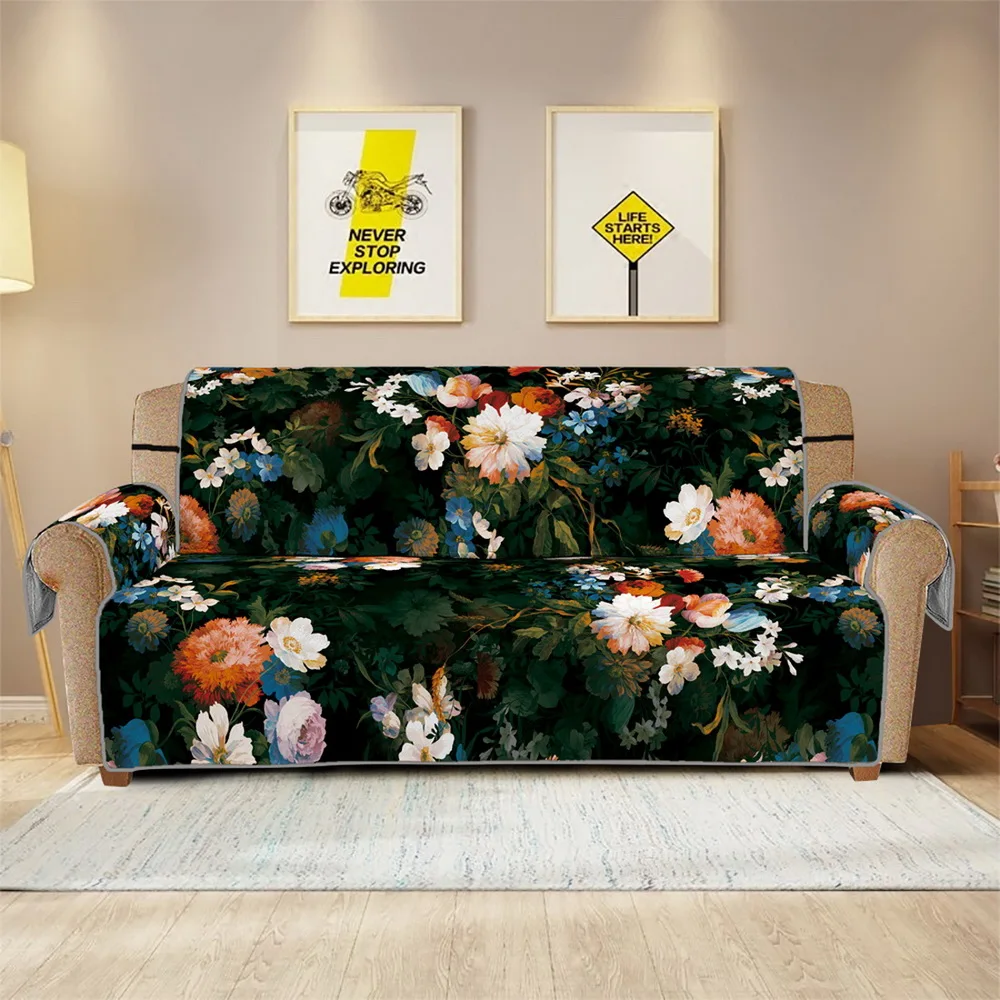 

Junejour Sofa Couch Cover Chair Throw Pet Dog Kids Mat Furniture Protector Reversible Washable Removable Armrest Slipcovers