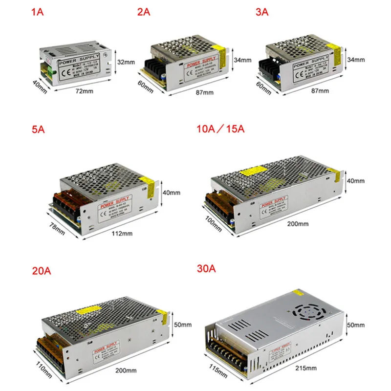 [DBF] Светодиодный источник питания 3A 5A 6A 10A 15A 20A светодиодный драйвер адаптер питания переключение 110 В 220 В на 12 В трансформатор для светодиодной ленты
