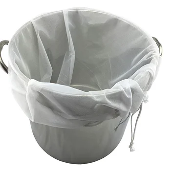 

Drawstring Brew in a Bag Straining Filtering Multi-function Food Filter Bag Repeatable Nylon Strainer